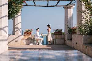 Couple proposal in Villa Rufolo - Ravello