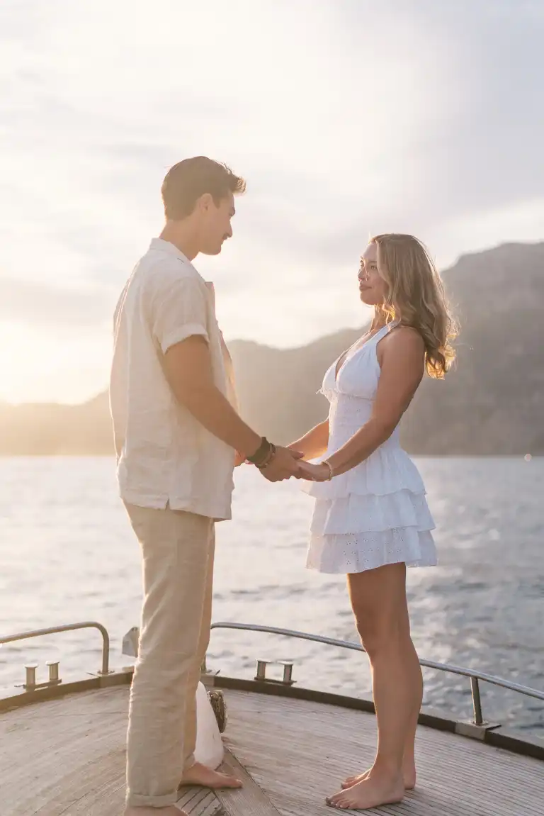 Sunset romantic photoshoot in Positano