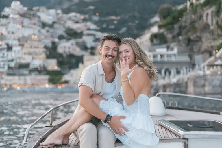 Sunset romantic photoshoot in Positano