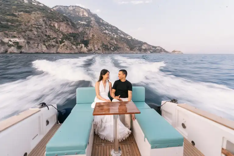 Sunset proposal photoshoot in Positano