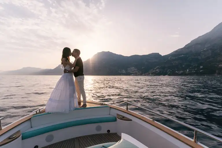 Sunset proposal photoshoot in Positano