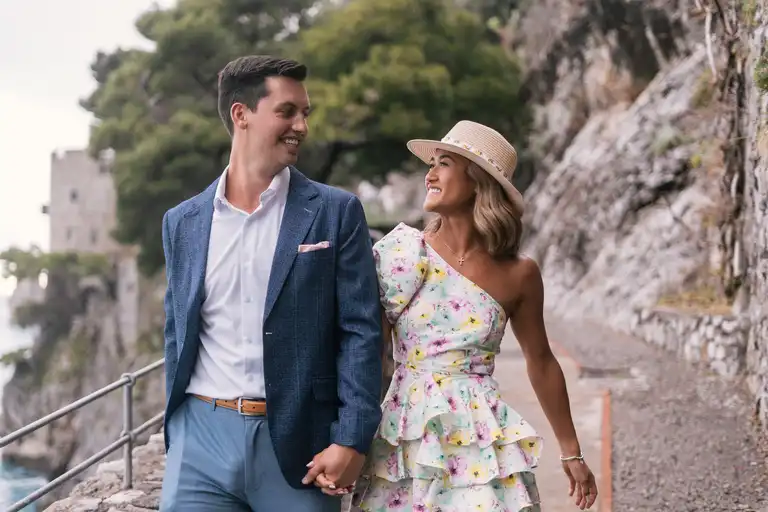 Glamorous elopement photoshoot in Positano