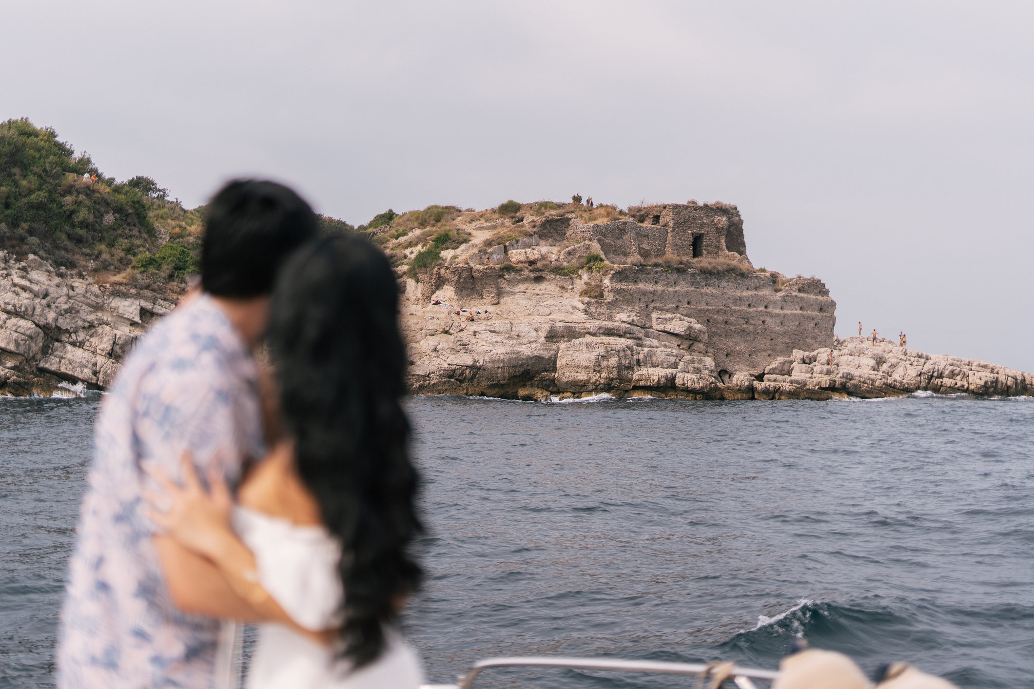 Bagni della Regina Giovanna in Sorrento from a boat