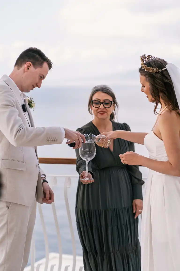 Bride and Broom ready to get married with Carmela in Sorrento Dream Resort