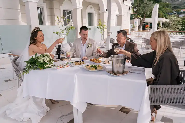 Refreshment after the ritual ceremony in Sorrento Dream Resort