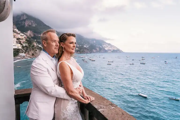 Destination wedding Torre Trasita overlooking Positano