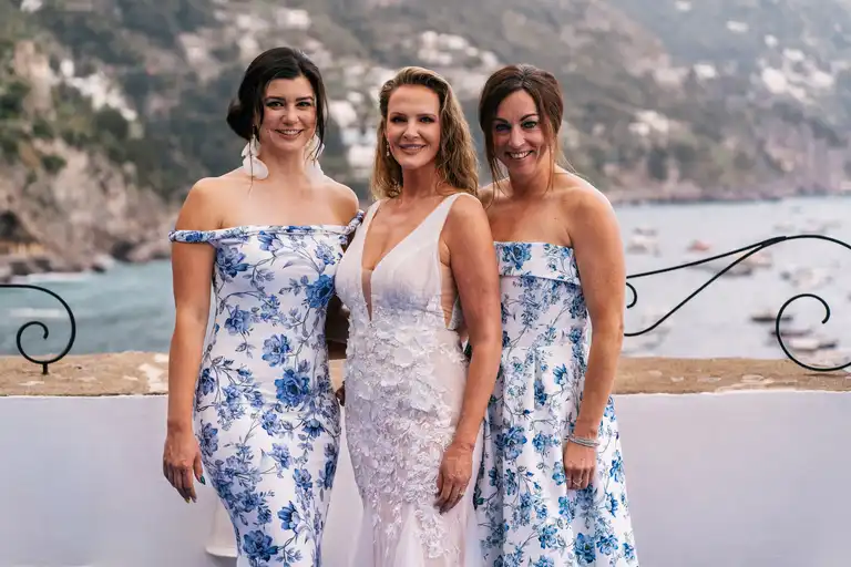 Destination wedding Torre Trasita overlooking Positano