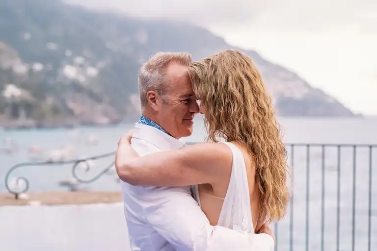Destination wedding Torre Trasita overlooking Positano