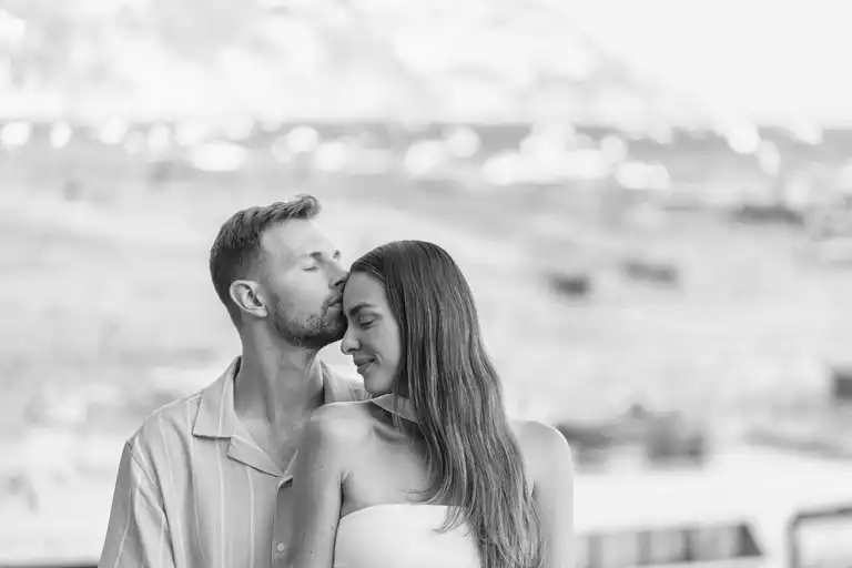 Engagement photoshoot in Positano at sunset