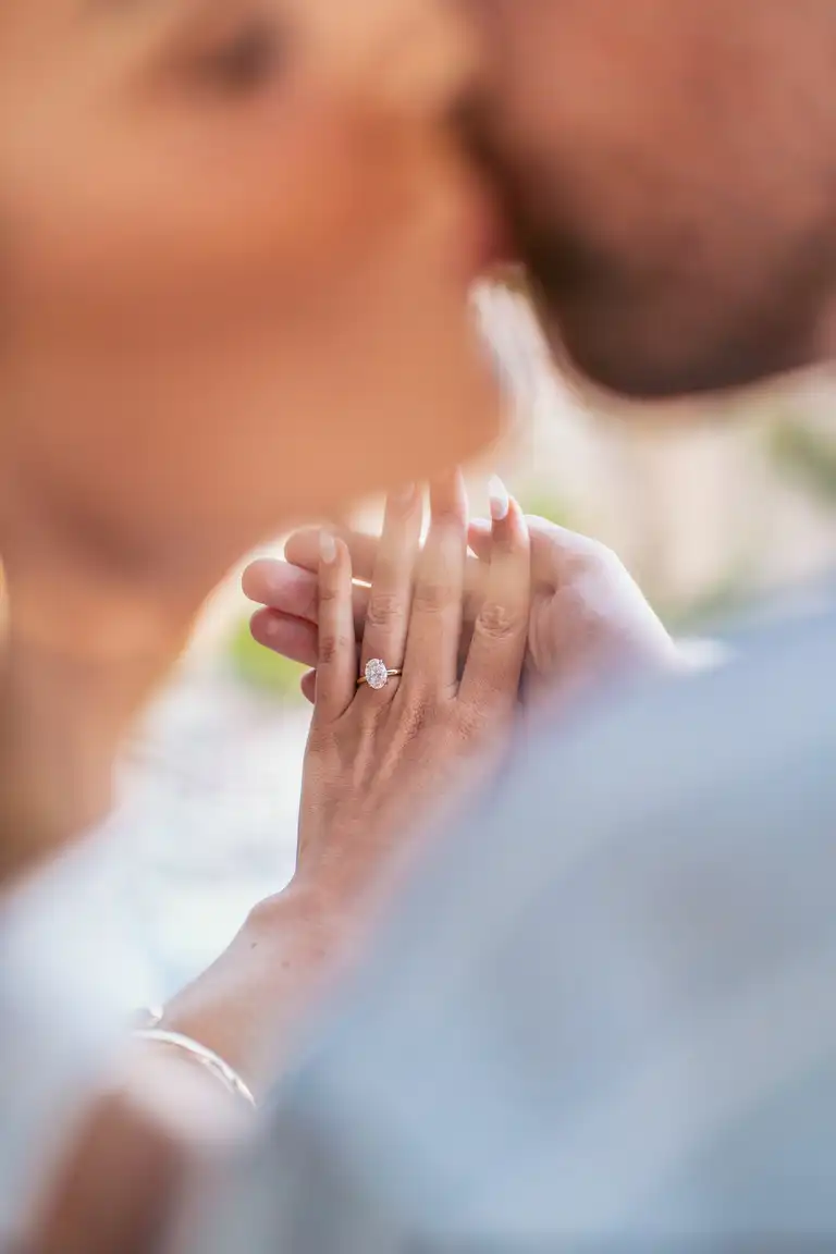 Engagement photoshoot in Positano at sunset