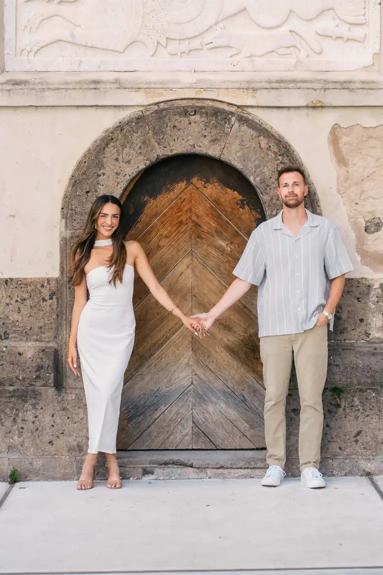 Engagement photoshoot in Positano at sunset