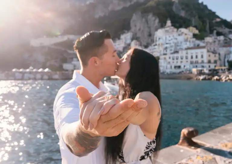 Surprise proposal in Amalfi